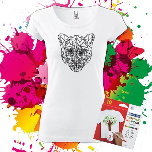 Dámske tričko Puma Geometric - Omaľovánka na tričku - Oma & Luj