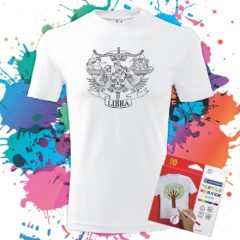 Pánske tričko Váhy - Znamenia - Omaľovánka - Oma & Luj