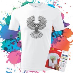 Pánske tričko Sova - Omaľovánka - Oma & Luj