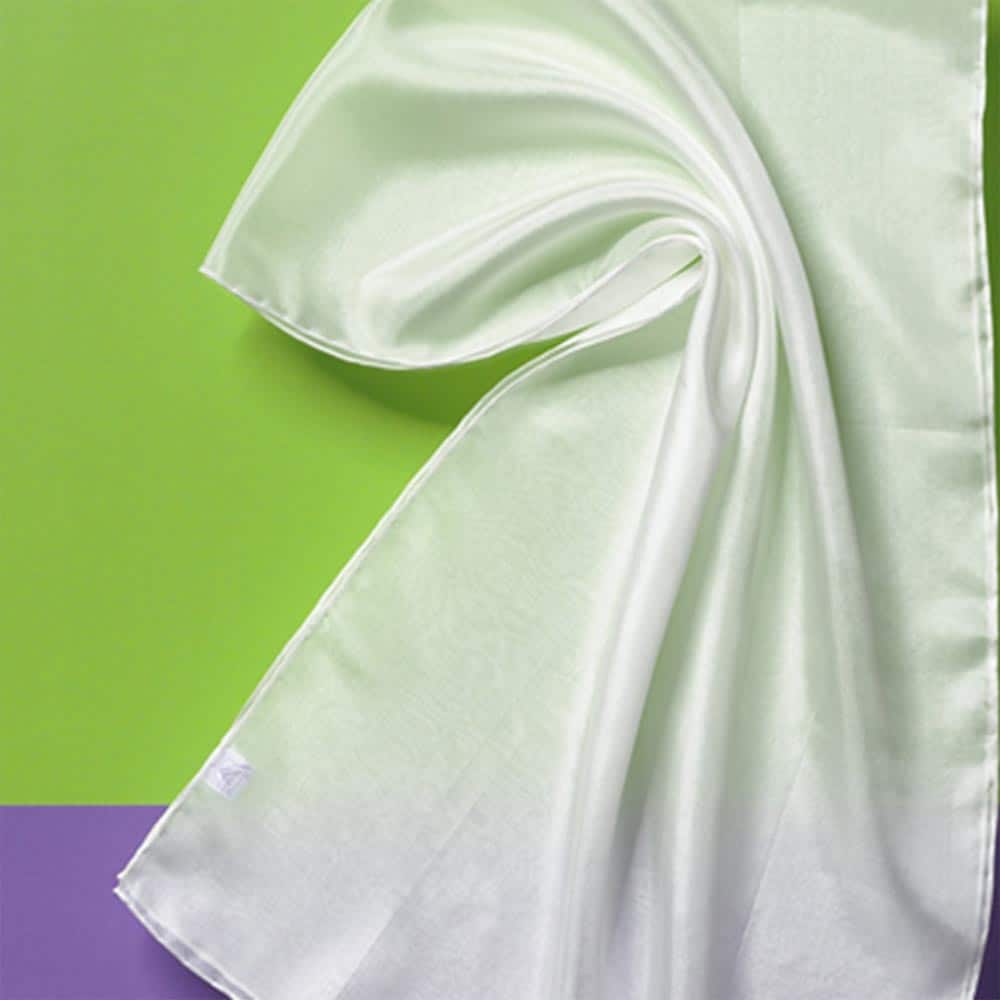 Hodvábna šatka ponge 5 - prírodná biela 180x45cm - Darwi