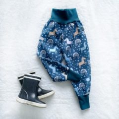 Kiwi softshellové nohavice prechodné jednorožce - Oma & Luj