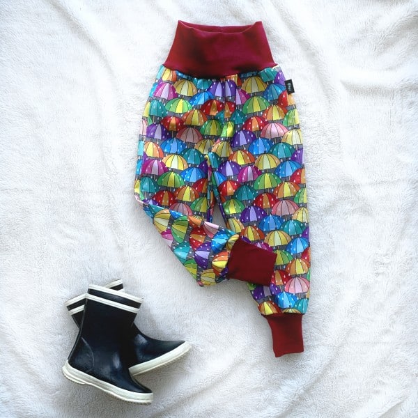 Kiwi softshellové nohavice prechodné s dáždníkmi - Oma & Luj
