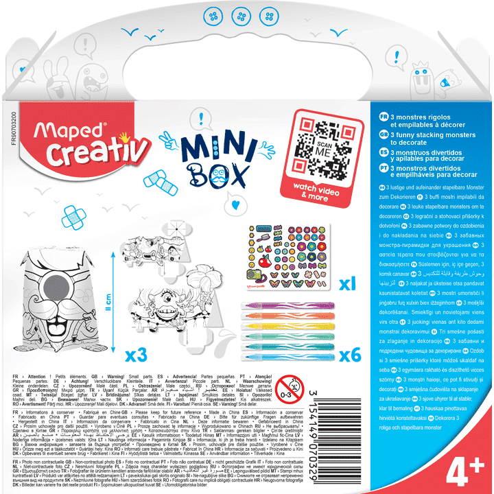 Kreatívna sada Minibox Maped príšerky5 - Oma & Luj