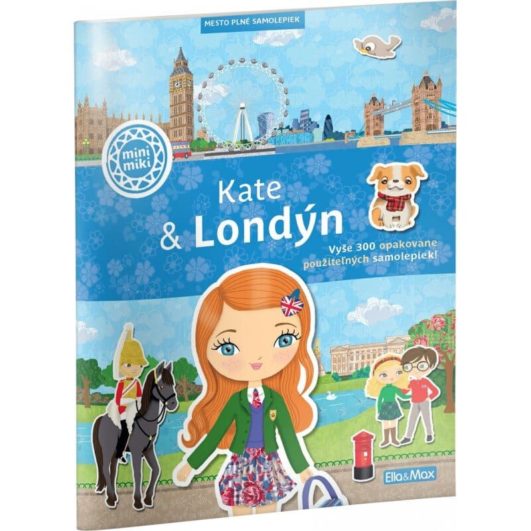 Samolepková knižka Kate & Londýn-Oma & Luj