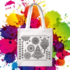 Bavlnená taška na vymaľovanie India