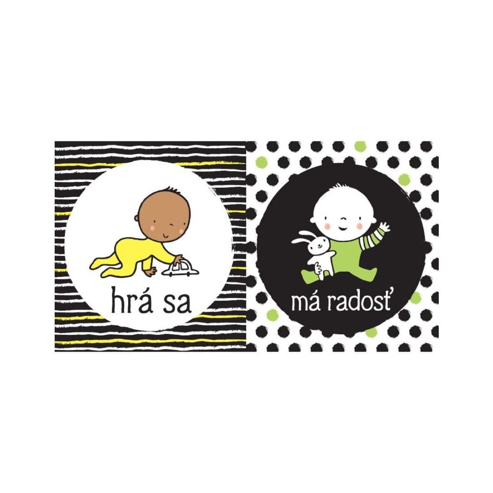 Knižnička Prvé čiernobiele knižky pre bábätko - Oma & Luj