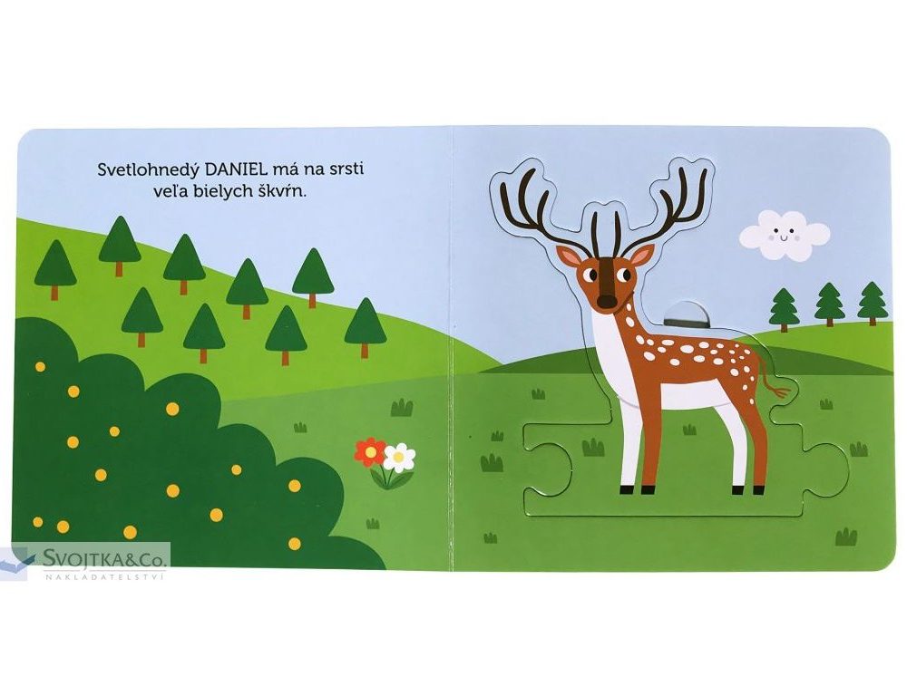 Zvieratká v lese Puzzle leporelo- Oma & Luj