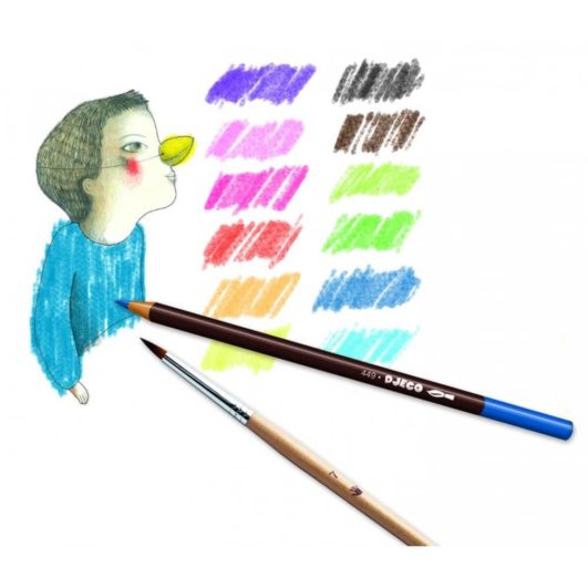 Akvarelové farbičky 12ks DJECO - Oma & Luj