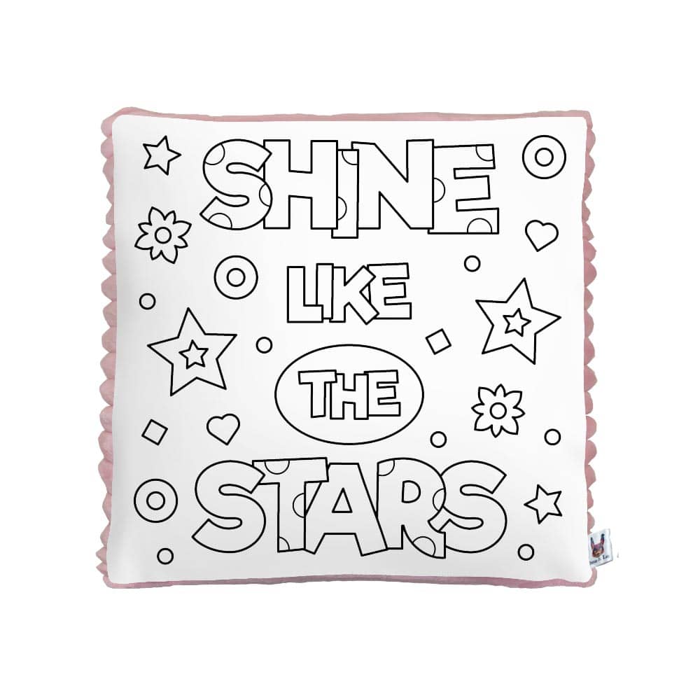 Plyšový vankúš s omaľovánkou - Shine like the stars