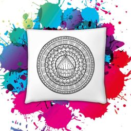 Obliečka na vymaľovanie Mandala Kvapka 40x40cm - Oma & Luj