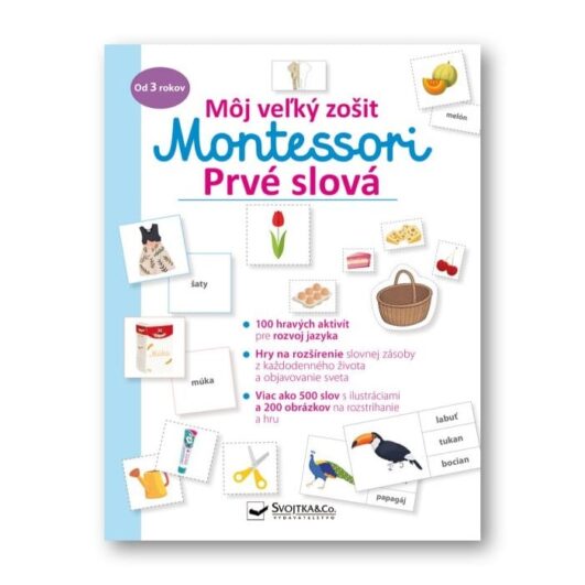 Môj veľký zošit Montessori Moje prvé slová - Oma & Luj