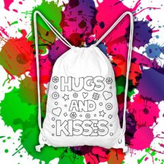 Batoh na vymaľovanie Hugs and Kisses