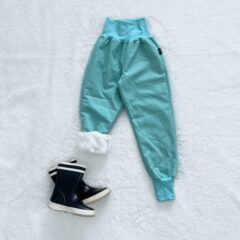 Kiwi softshellové nohavice zateplené s barančekom mentolové - Oma & Luj