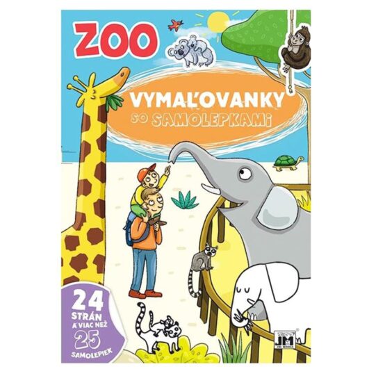 Omaľovánka Zoo s 25 samolepkami - Oma & Luj