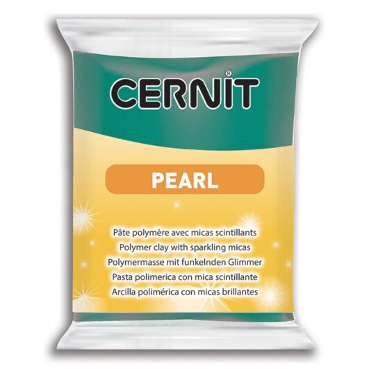 Polymérová hmota Cernit Pearl zelená 56g - Oma & Luj