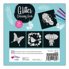 Zadná strana - Glitter Colouring Book - Omaľovánka s glittrami - Oma & Luj