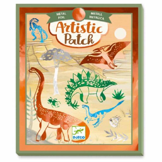 Djeco Artistic Patch: Obtláčanie fóliami Dinosaury - Oma& Luj