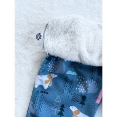 Kiwi softshellové nohavice zateplené s barančekom ľadový medvedík - Oma & Luj