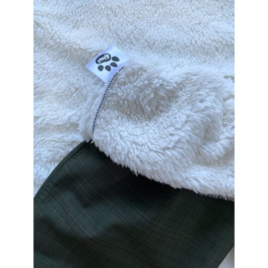 Kiwi softshellové nohavice zateplené s barančekom khaki - Oma & Luj