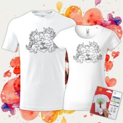 Tričká pre zamilovaných Zaľúbené jednorožce - Oma & Luj