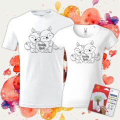 Tričká pre zamilovaných Zaľúbené líšky - Oma & Luj