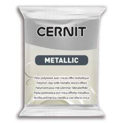 Polymérová hmota Cernit Metallic Strieborná 56g- Oma & Luj