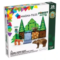 Magnetická stavebnica Magna Tiles Forest animals 25 dielov-Oma & Luj