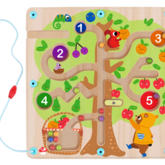Magnetický labyrint Počítanie ovocia na strome