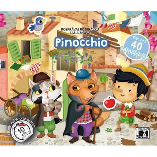 Samolepková knižka Pinocchio- Oma & Luj