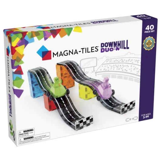 Magnetická stavebnica Magna tiles Downhill duo 40 dielov-Oma & Luj