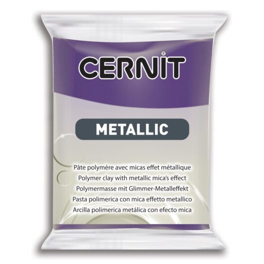 Polymérová hmota Cernit Mettallic fialová 56g -Oma & Luj