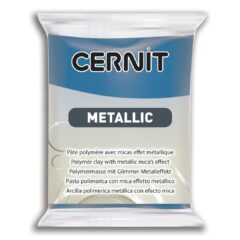 Polymérová hmota Cernit Mettallic modrá 56g -Oma & Luj