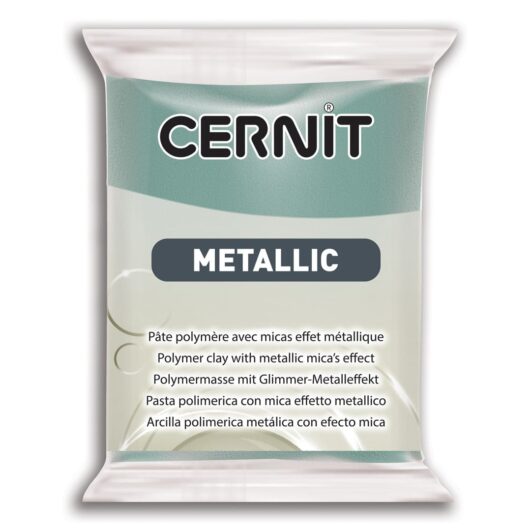 Polymérová hmota Cernit Mettallic zlatá tyrkysová 56g -Oma & Luj