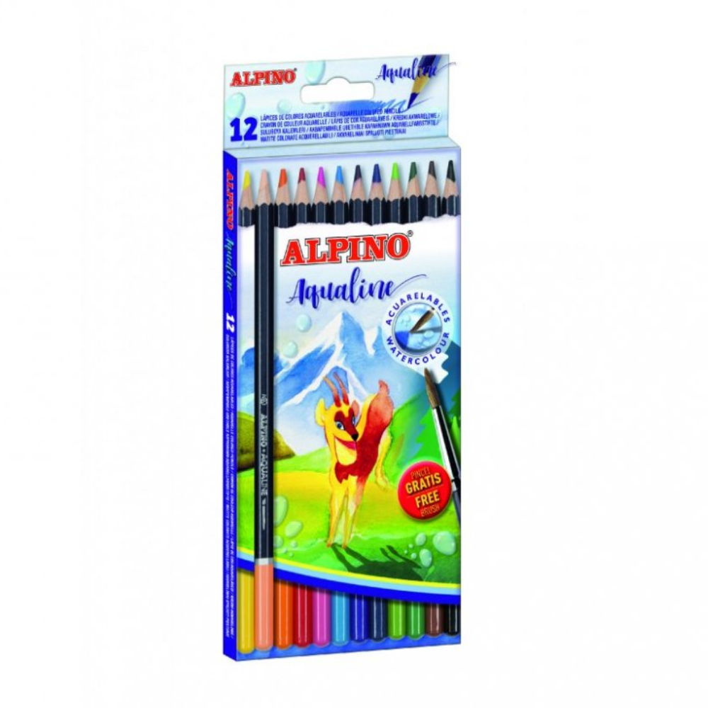 Akvarelové farbičky Alpino Aqualine 12ks